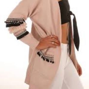 And the why dusty pink cardigan large